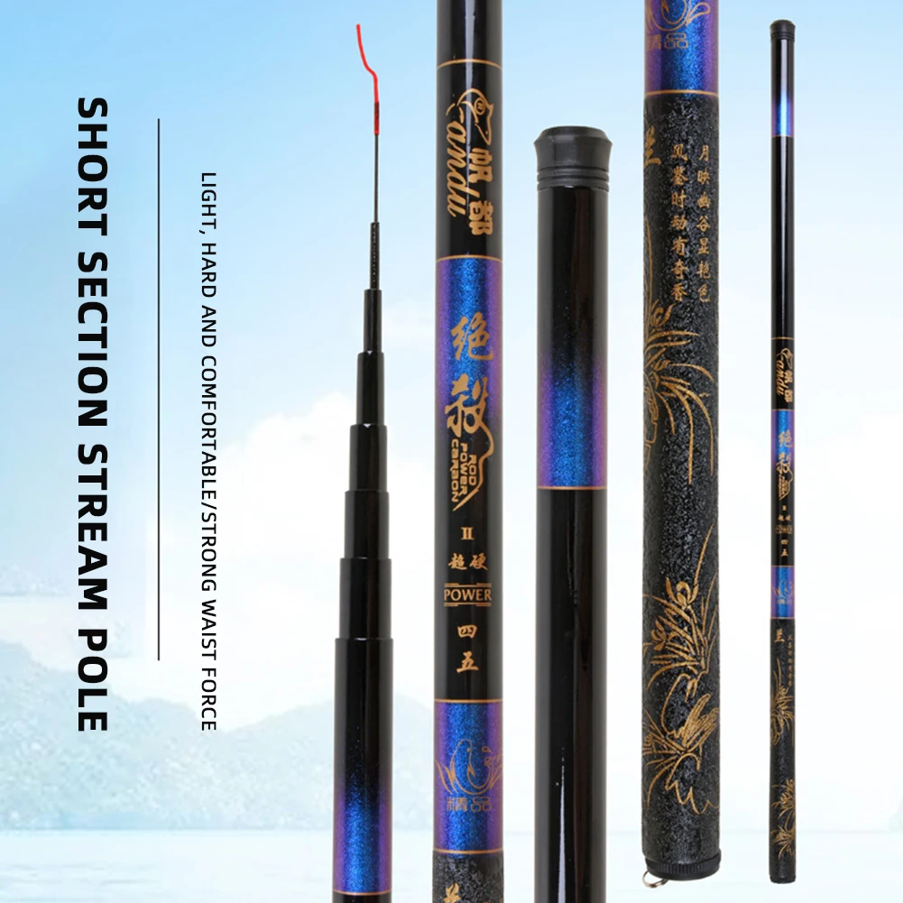 

FRP 2.7M/5M/6M Telescopic Fishing Rods Carp Fishing Feeder Rod Pole Tackle Tool for Travel Freshwater Hard Long Distance Casting