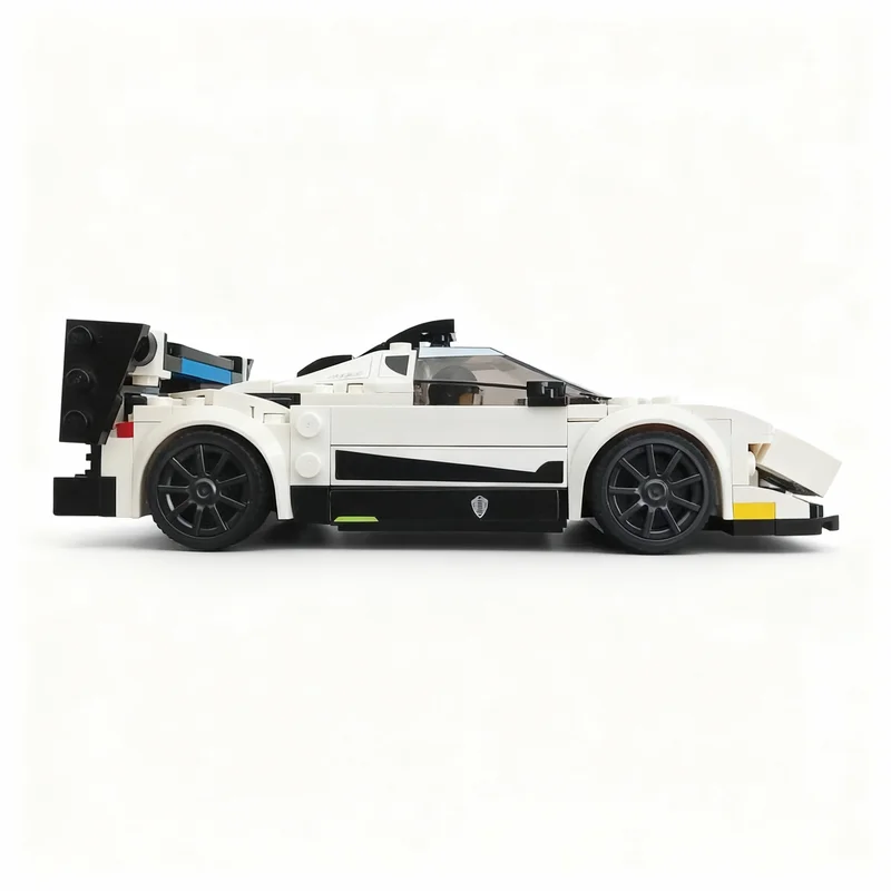 Фото 254 детали MOC Pagani Zonda R City Champions: Конструктор, развивающая игрушка, подарок на Рождество, идея для творчества, DIY, образовательный набор №2