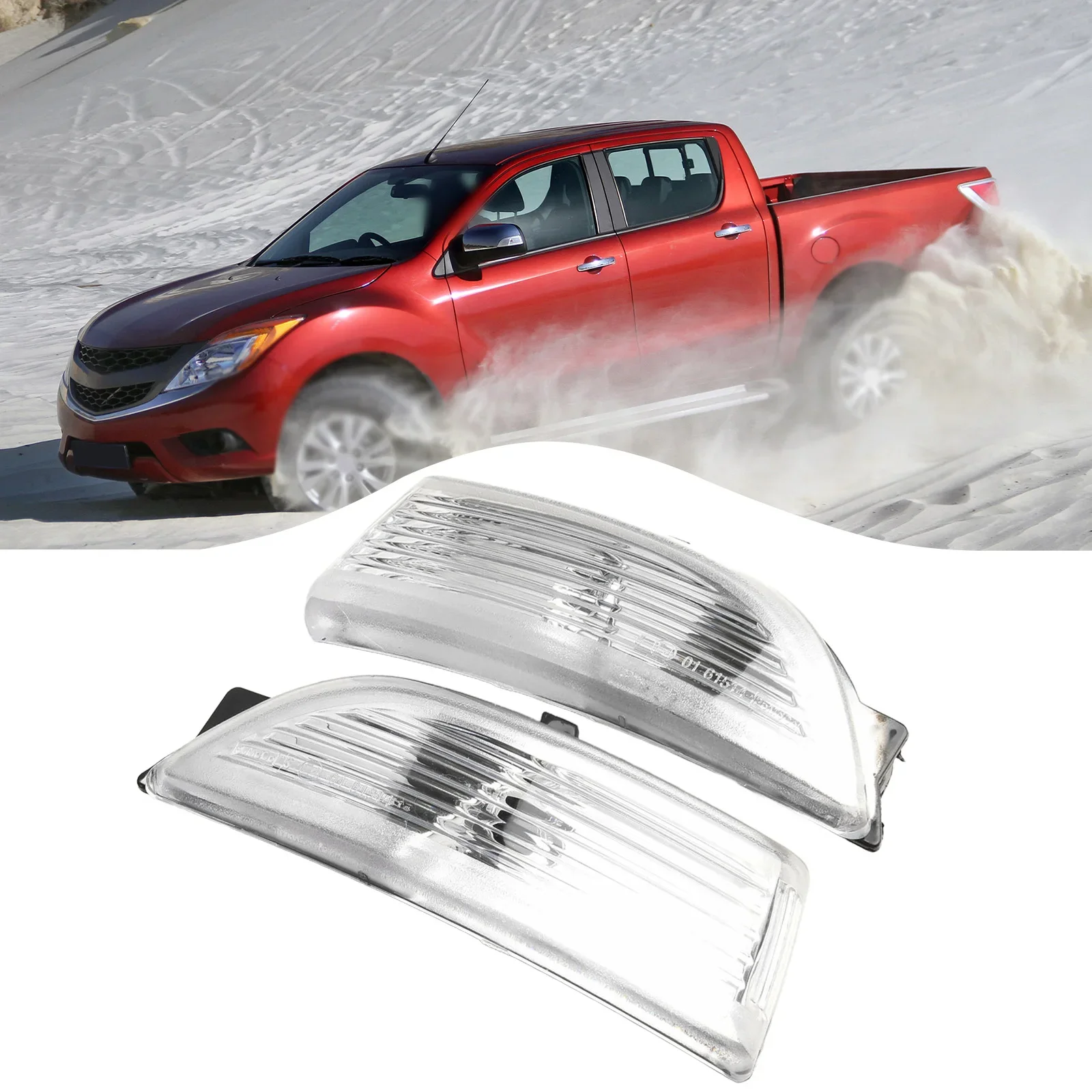 1 пара боковых зеркал крышка зеркала лампа AB39 13A356 AA для Mazda Bt50 2012-2015 Ford-Ranger Pickup 2012-2018