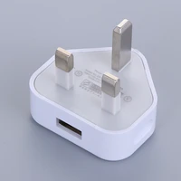 1pc white 3 pin uk plug 5v 1a 1 port usb wall charger power adapter home charging for phones tablets ipad wall charger