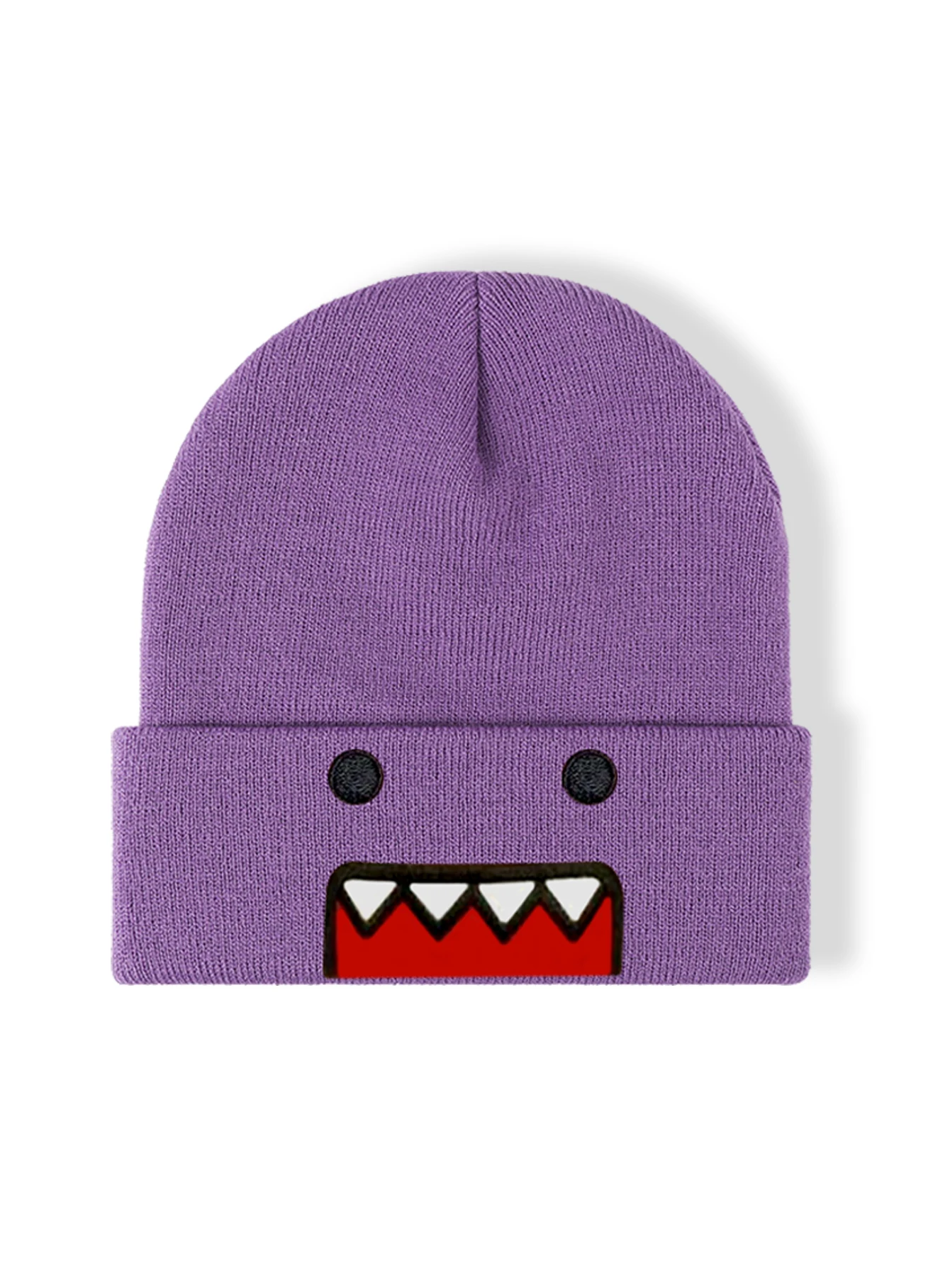 Модная вязаная шапка с вышивкой из мультфильма Ins Tama Jun для мужчин и женщин теплая
