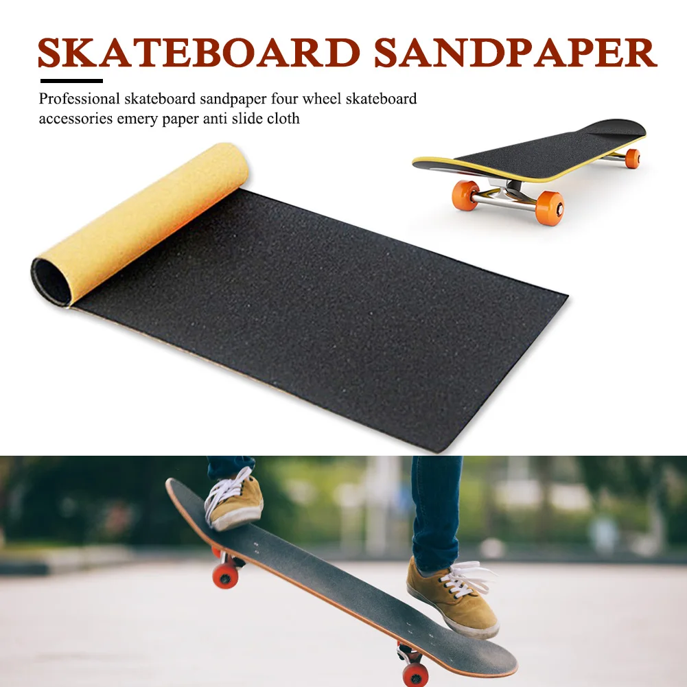 

Professional Skateboard Sandpaper Non-Slip Tear-resistant Longboard Decks Grip Tape Self-Adhesive Skate Board Accessories