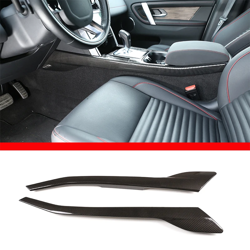 

For Land Rover Discovery Sport 2020 Interior Details ABS Carbon Fiber Central Control Side Decorative Panel Car Accessories fast