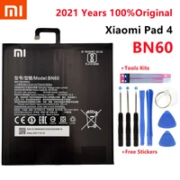 xiao mi new 100 original bn60 6010mah for xiaomi pad 4 mipad 4 mobile phone in stock batteries batteria with gift tools