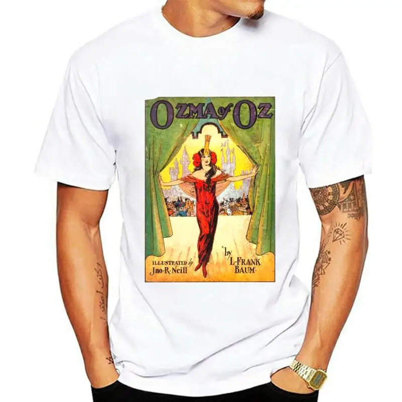 

Men t-shirt Ozma of Oz L Frank Baum Vintage Book Cover tshirt Women t shirt