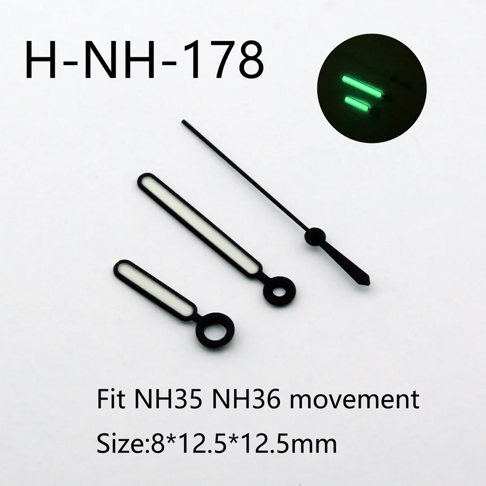 Watch Accessories Watch Pointer NH35 Hands Pointer Green/Blue Luminous Suitable For NH35/NH36 Movement