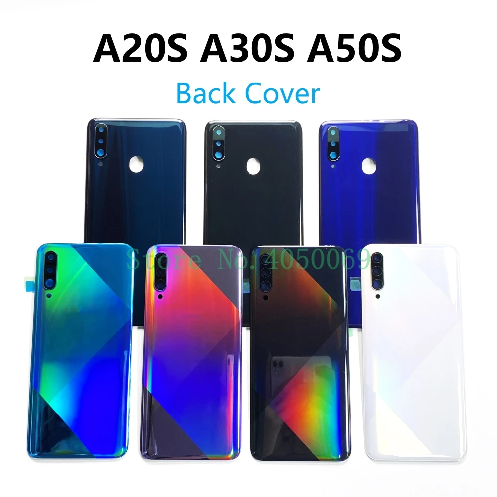 

For Samsung Galaxy A20S A207 A30S A307 A50S A507 Battery Cover Back Door Rear Housing Case Replacement Parts With Camera Lens