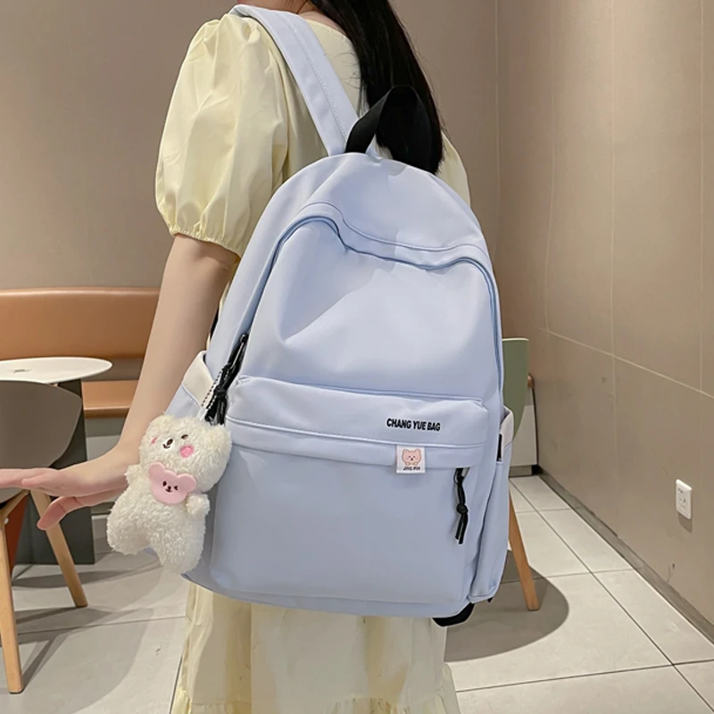 

Модный женский рюкзак, студенческий нейлоновый водонепроницаемый рюкзак для девочек-подростков, Удобная дорожная школьная сумка, милый рю...
