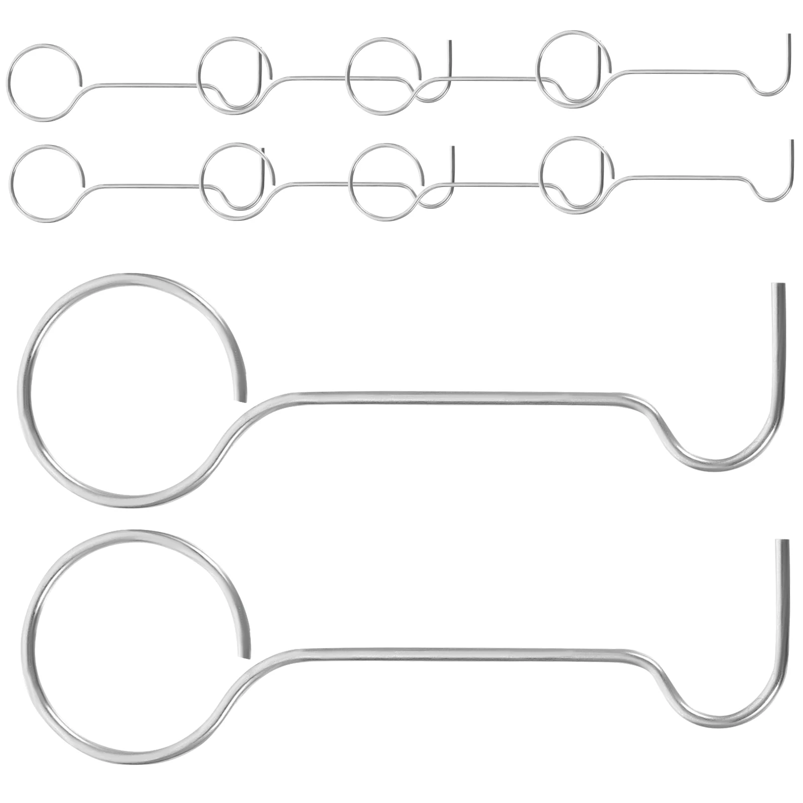 

25 Pcs Floor Drain Handle Hook Lifting Shower Draino Bath Tub Removal Tool Sink Strainer Hooks Bathroom Stainless Steel