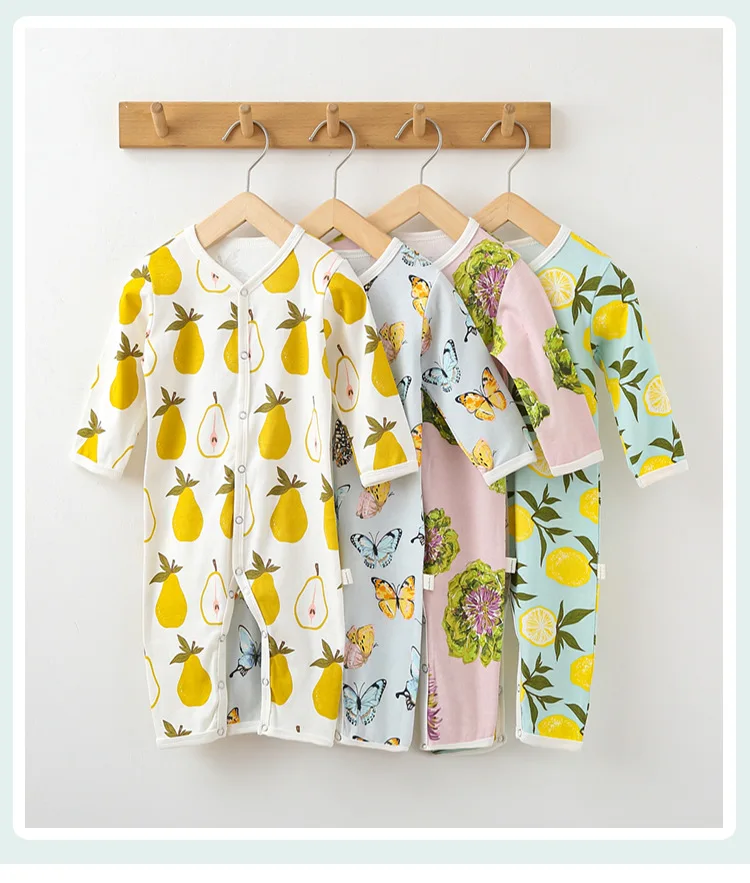 

Baby one-piece clothes spring 2022 new Harbin clothes baby boys' cotton printed crawling clothes baby girls' clothes