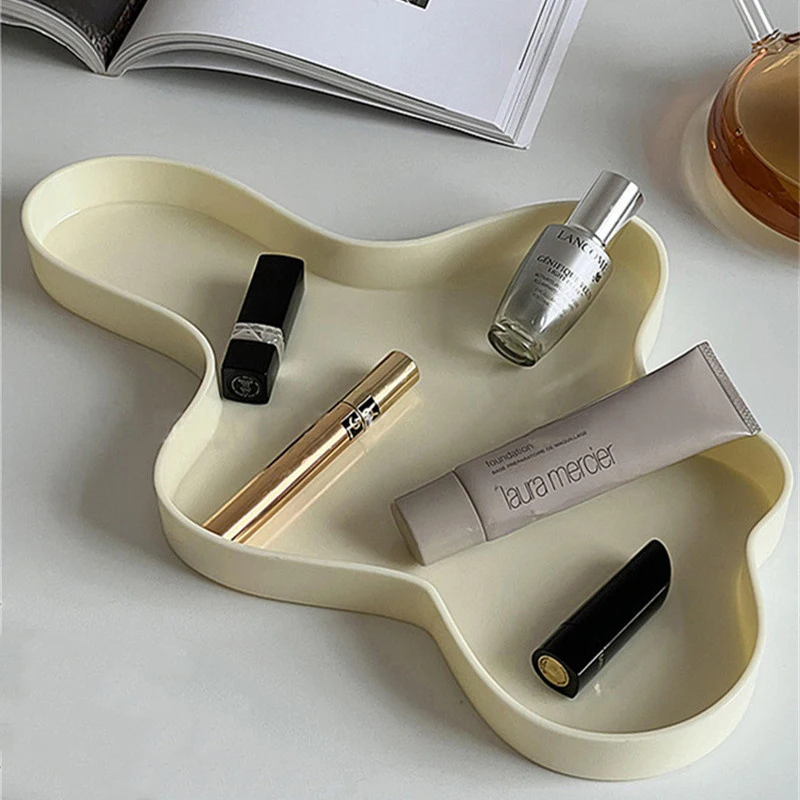 

Креативный акриловый поднос для хранения продуктов и напитков, поднос неправильной формы для хранения духов, украшений, столешницы, органа...