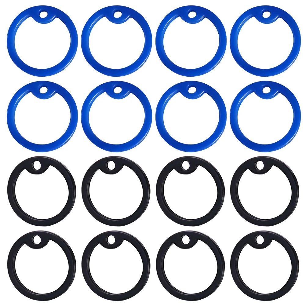 

20 Pcs Puppy Collars Small Puppies Silencer Dogtag Hoops Mute Silicone Pet Circle