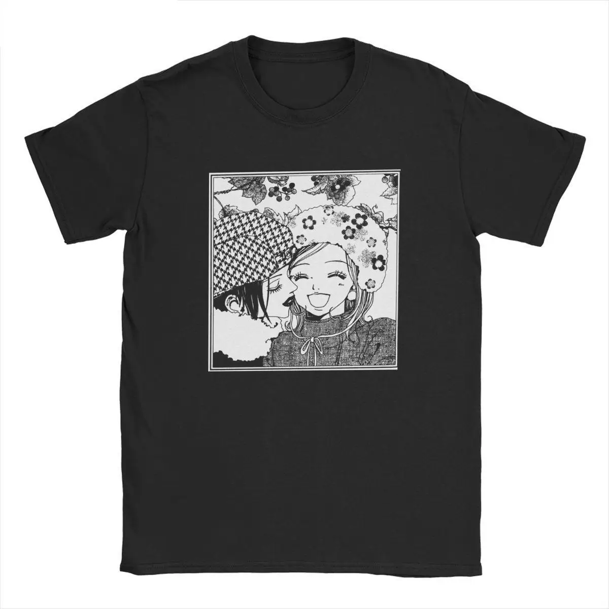 Novelty Nana Yazawa Ai Manga T-Shirts for Men Round Neck Pure Cotton T Shirt Oosaki Short Sleeve Tee Shirt 4XL 5XL 6XL Clothing