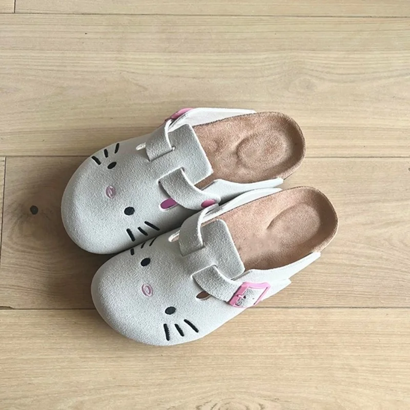 Sanrio Hello Kitty милые аниме-тапочки женские домашние тапочки на толстой подошве