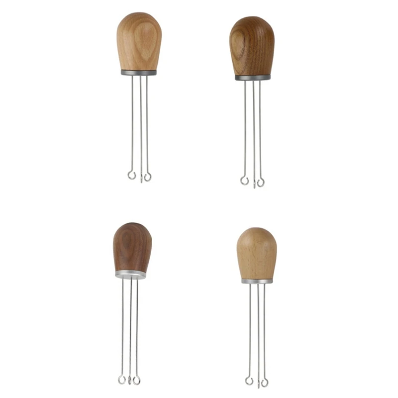 

Solid Wood Handle Needle Coffee Tamper,Coffee Tamper Distributor,Coffee Powder Distributor Leveler Tool