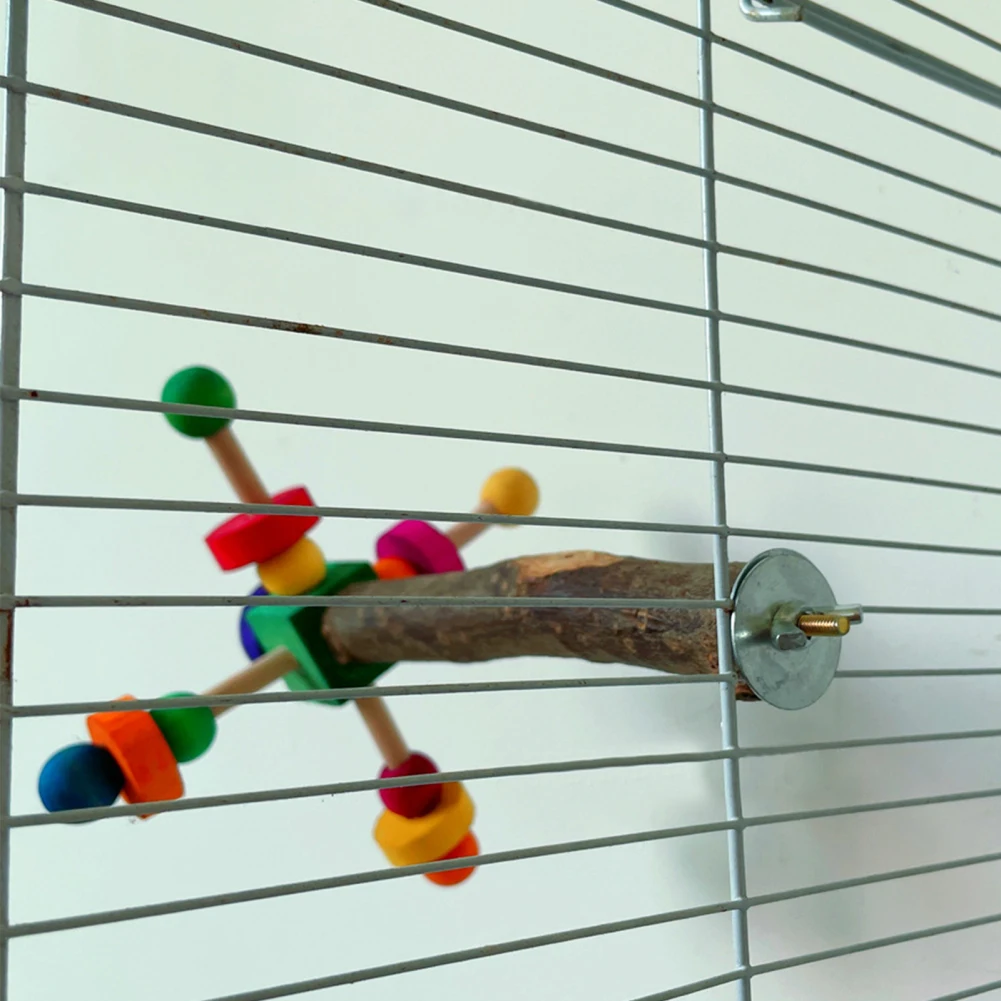 Игрушки-кусачки для птиц попугай жевательная игрушка из натурального дерева