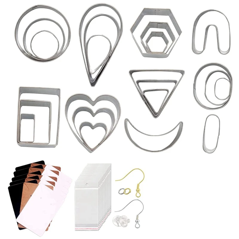 

More Shape Clay Cutter for Jewelry Designer DIY Earring Dangle Cutting Mold Pottery Ceramic Polymer Clay Tools