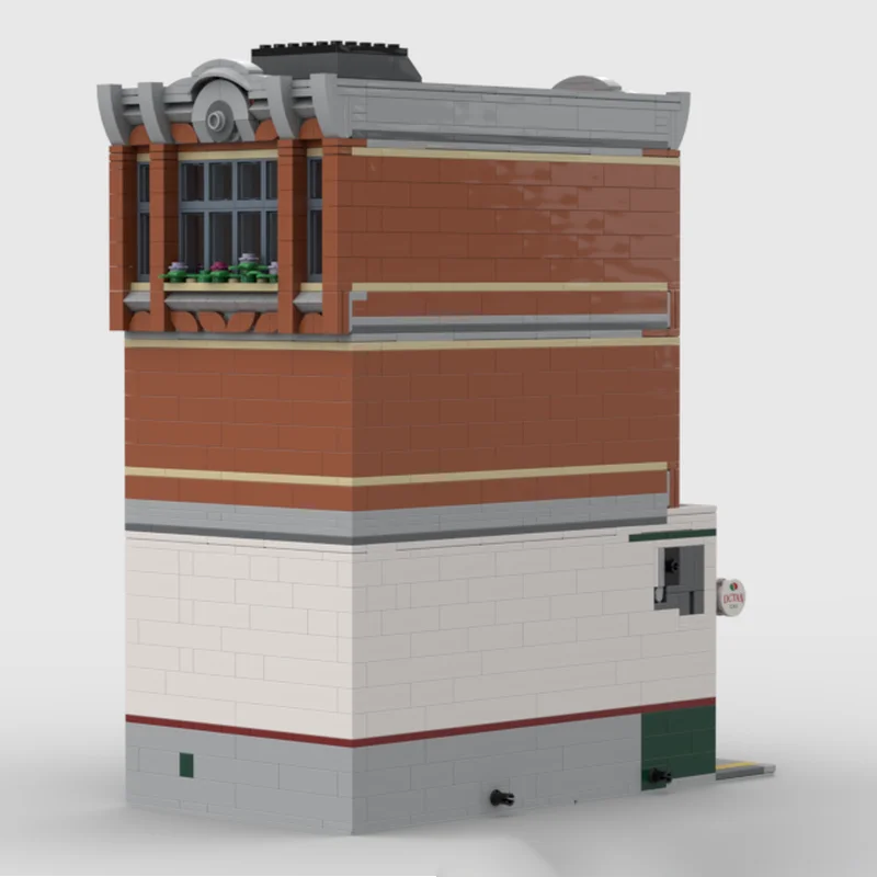 Фото Конструктор Moc Building Blocks Modular Main Street Garage - Модель углового гаража в новом исполнении, технологичный набор для сборки, строительная игрушка №4