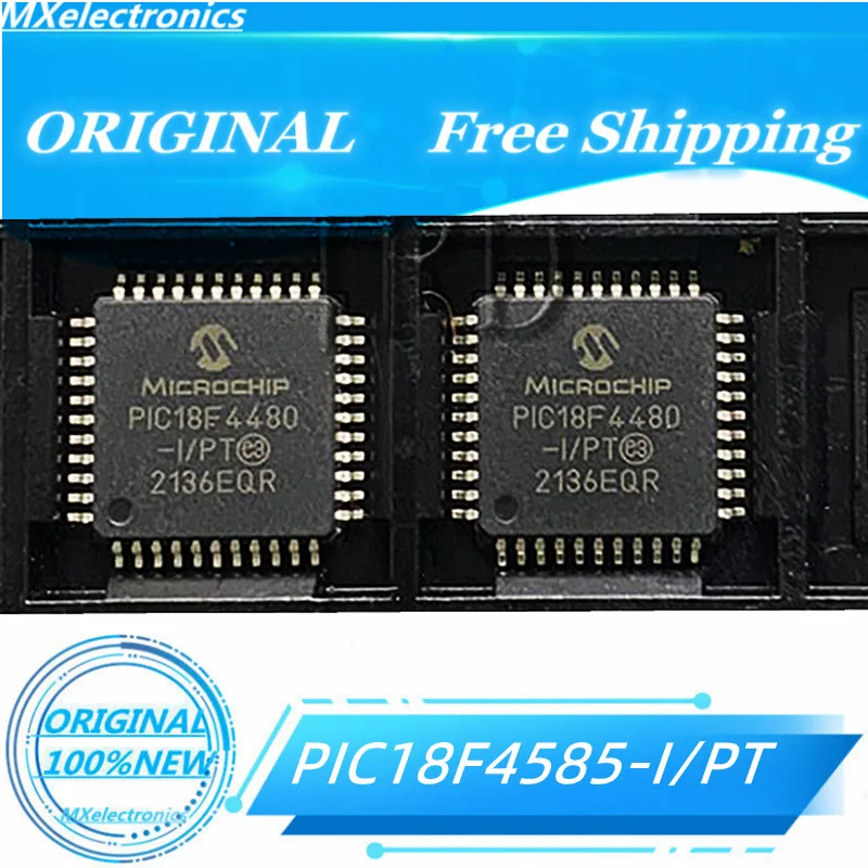 

1PCS-10PCS/LOT 100%NEW PIC18F4585-I/PT PIC18F4585 QFP-44 ORIGINAL 8-bit Microcontrollers - MCU