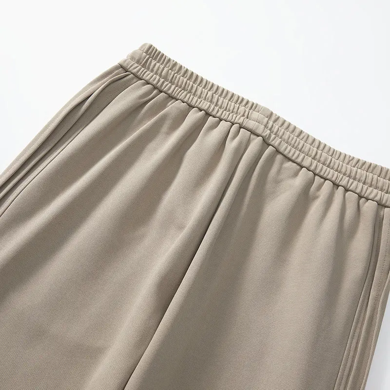 Мужские полосатые прямые брюки спортивные широкие свободные повседневные в пол