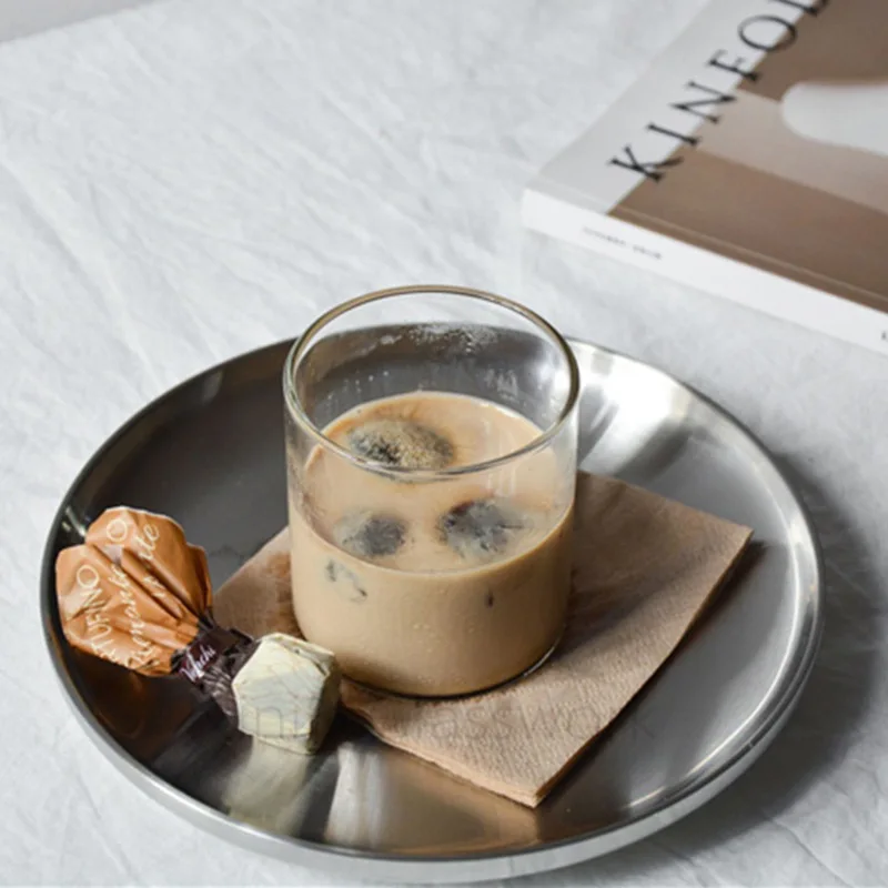 Круглая Прозрачная Стеклянная Десертная Чашка В Стиле INS Экологически Чистая Из