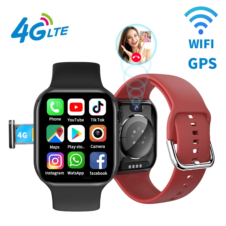 2024 DM60 Смарт-часы 4 ГБ + 64 с большой памятью GPS WIFI 4g 5g Android SIM-картой pk Dw89 Ultra Smartwatch relojs