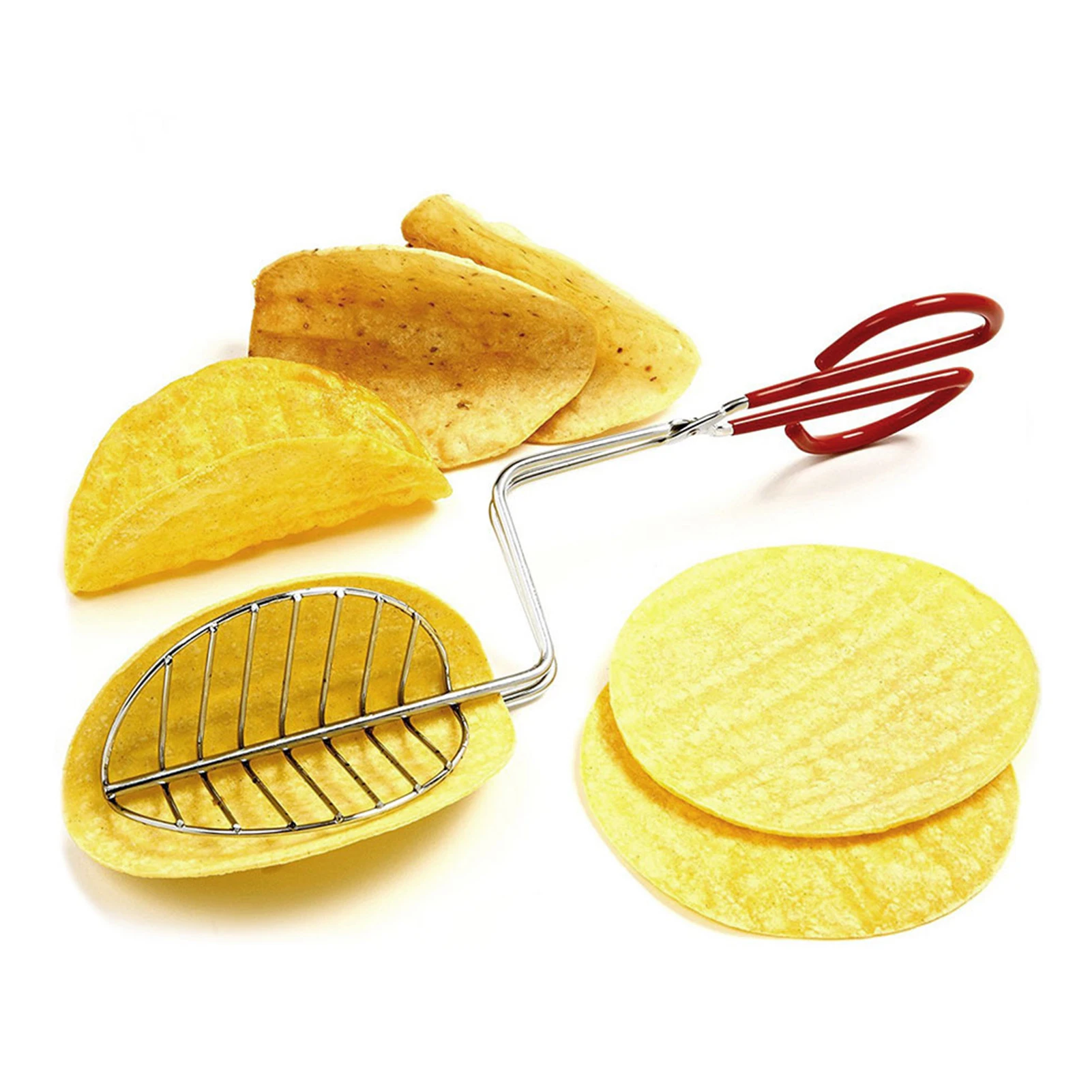 Форма Taco Shell для жарки из нержавеющей стали мексиканский Maker Tortilla Holder V-образная