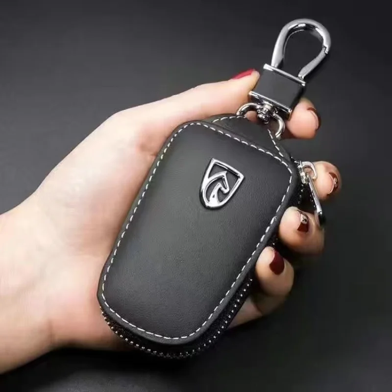 Leather Remote Car Key Fob Case Cover Protector Holder Bag Wallet Pouch For BMW Mercedes Benz Audi VW Skoda Toyota Honda Nissan