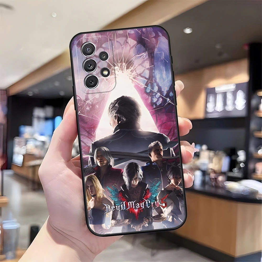 Чехол D-Devil May C-Cry для телефона Samsung S23 Ultra S22 S20 Fe S21 Plus Galaxy A54 A34 A24 A53 M54 Note 20 задняя