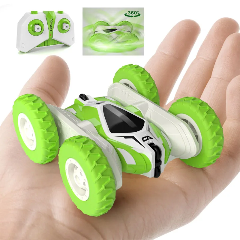 

Мини-трюковый автомобиль 4WD, автомобиль с дистанционным управлением, двухсторонний переворачивающийся Радиоуправляемый автомобиль 2,4 ГГц, ...