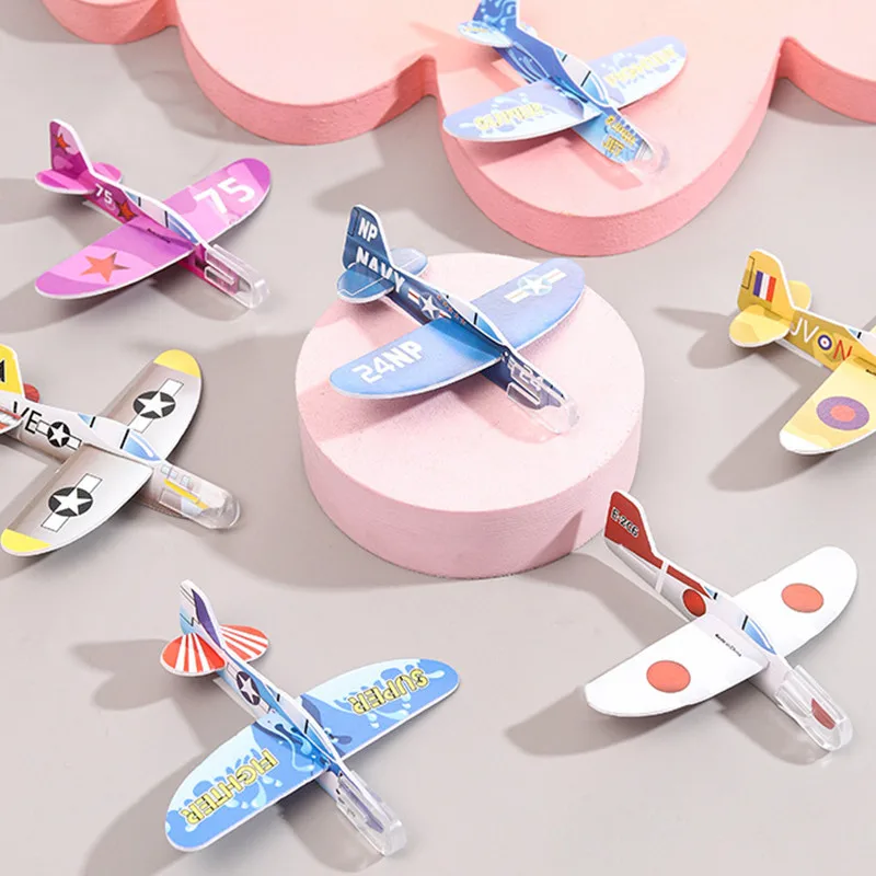 

10pcs Diy Mini Airplane Holiday Gifts Children's Birthday Party Guests Gift Pinata Kids Toy Giveaways Party Favors