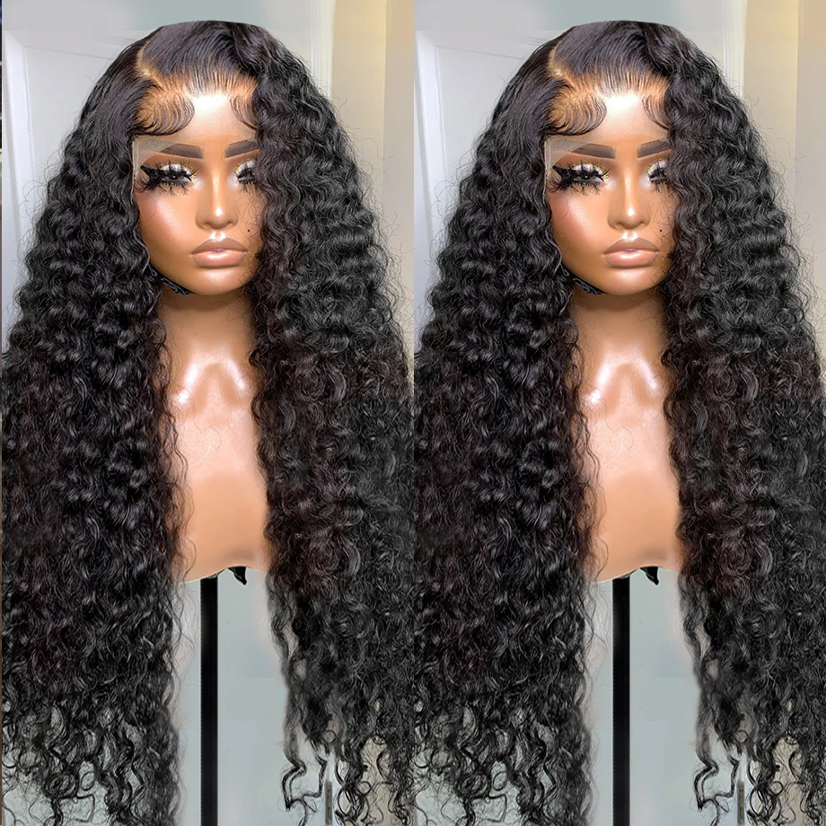 

13x4 Lace Front Human Hair Wig Water Curly Human Hair Wigs Peruvian Loose Deep Wave Lace Frontal Wig For Black Women PrePlucked