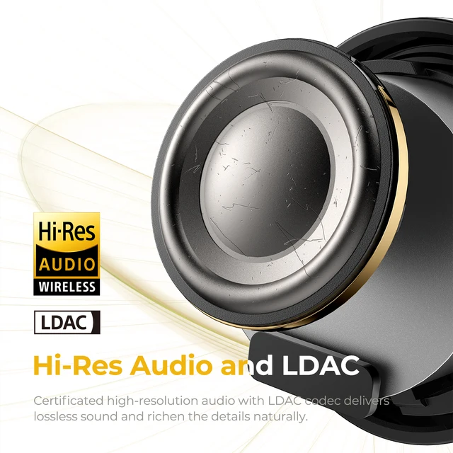 SOUNDPEATS Mini Pro HS Wireless Earbuds Bluetooth 5.3 Hybrid ANC Earhones with Hi-Res Sound,LDAC Codec,Custom EQ via App,6 Mics 2