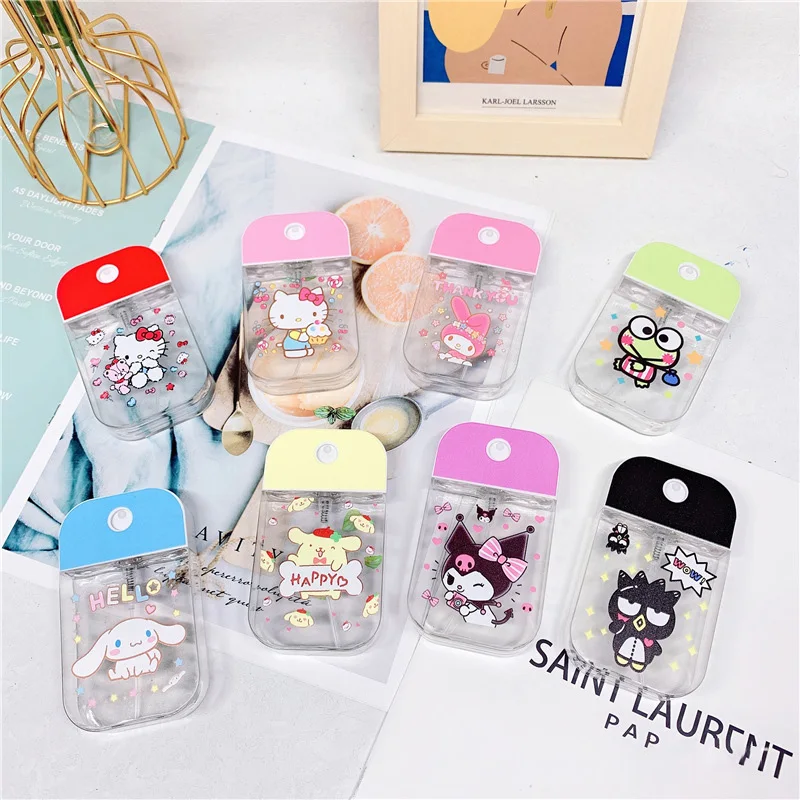 

50Ml Sub-Bottle Sanrioed Mymelody Kuromi Cinnamoroll Kt Cat Kawaii Portable Hydrating Spray Bottle Disinfectant Alcohol Bottle