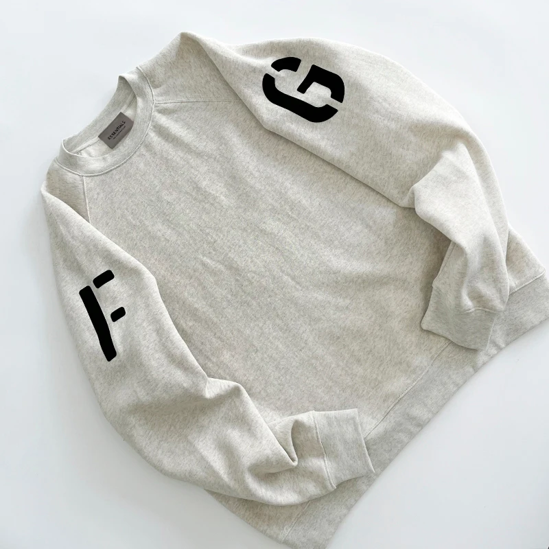 

Fashion Brand Men's Essentials 7th Collection Sweatshirt FG Letter Sleeve Hoodies Thick Sweatshirt Hip hop Streetwear Pullover