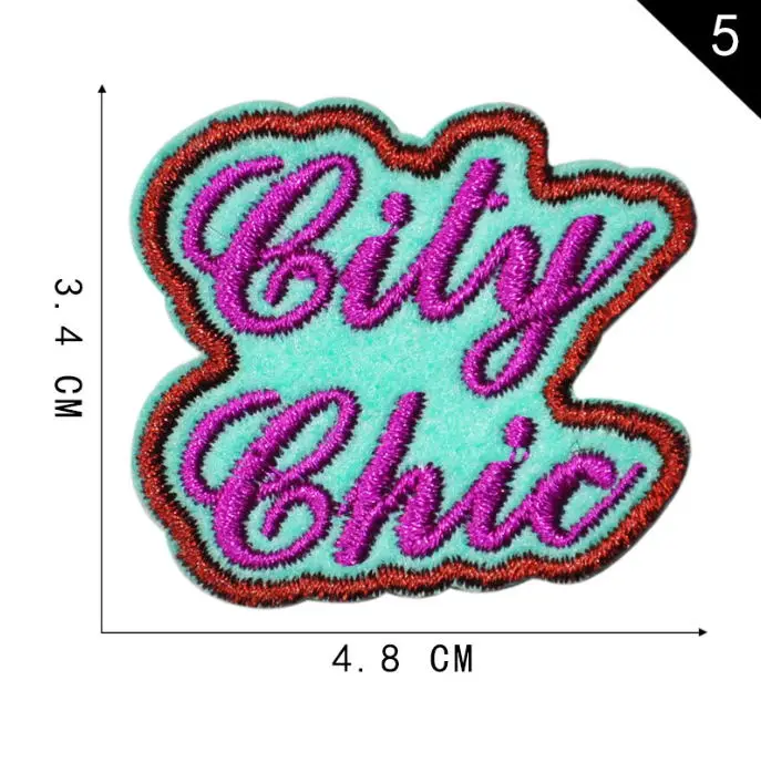 10 шт. нашивки с вышивкой Wow Cool Hello вышитая одежда шляпа сумка материал для ремонта