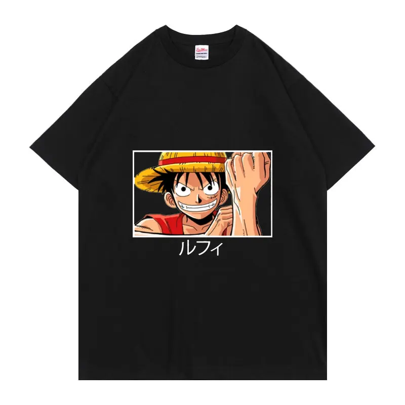 

Anime One Piece Roronoa Zoro Luffy Send Friends Classic Fashion Comic Print Pattern Short-sleeved Tee Comfortable T-shirt Tops