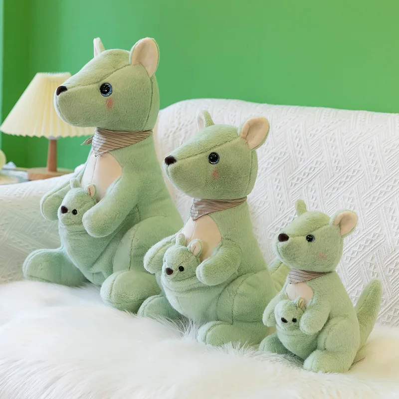 

kangaroo Cute Plush Dolls Baby Cute Animal Soft Cotton Stuffed Soft Toys Sleeping Mate Gift Boy Girl Kids Toy kangaroos Kawaii