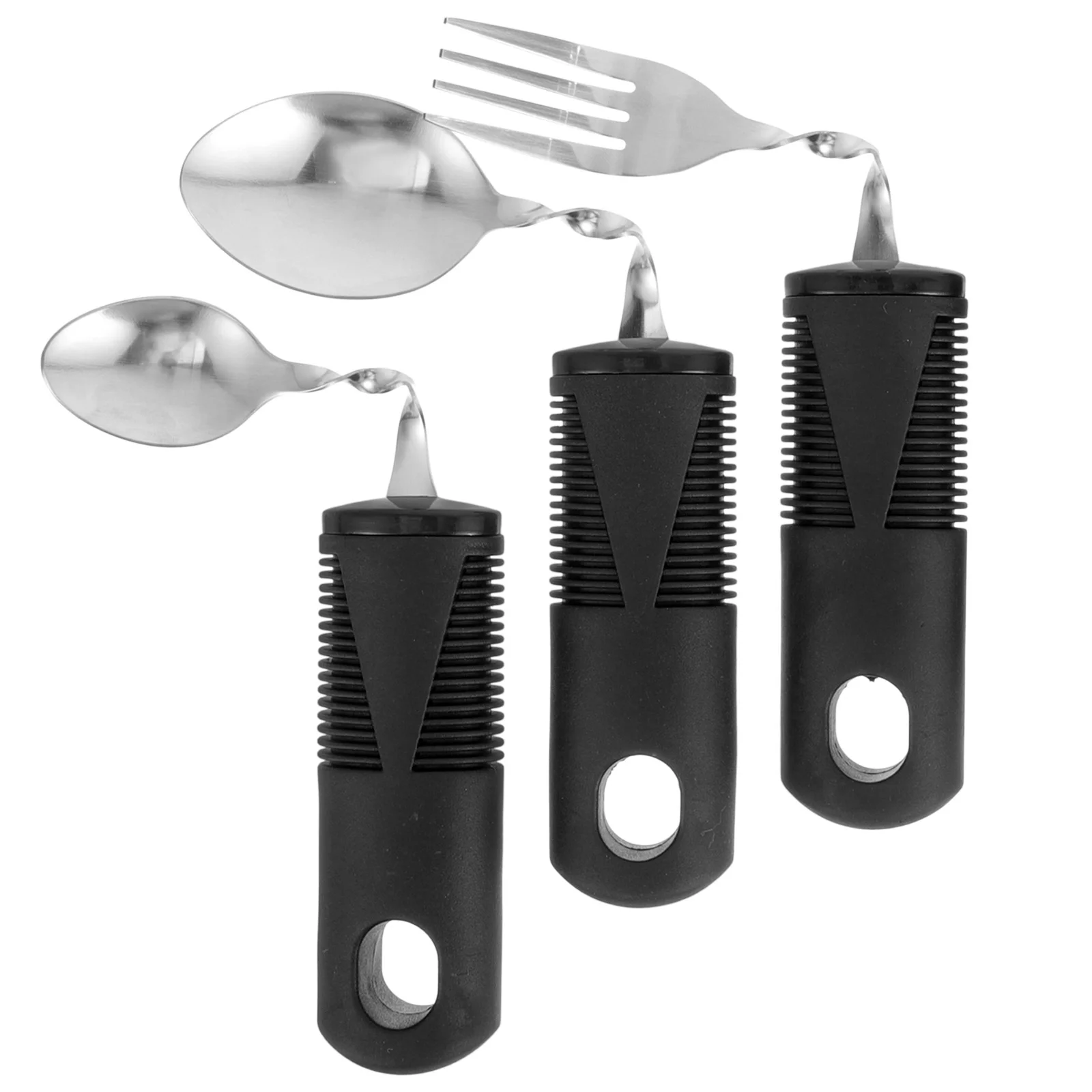 

Bendable Cutlery Portable Utensils Tableware Elderly Big Spoon Stainless Steel Parkinsons Meal Adults Adaptive