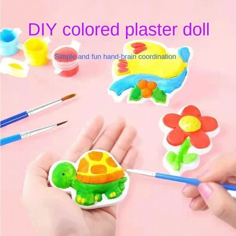 Гипсовая кукла искусственная граффити картина белая заготовка цветной подарок