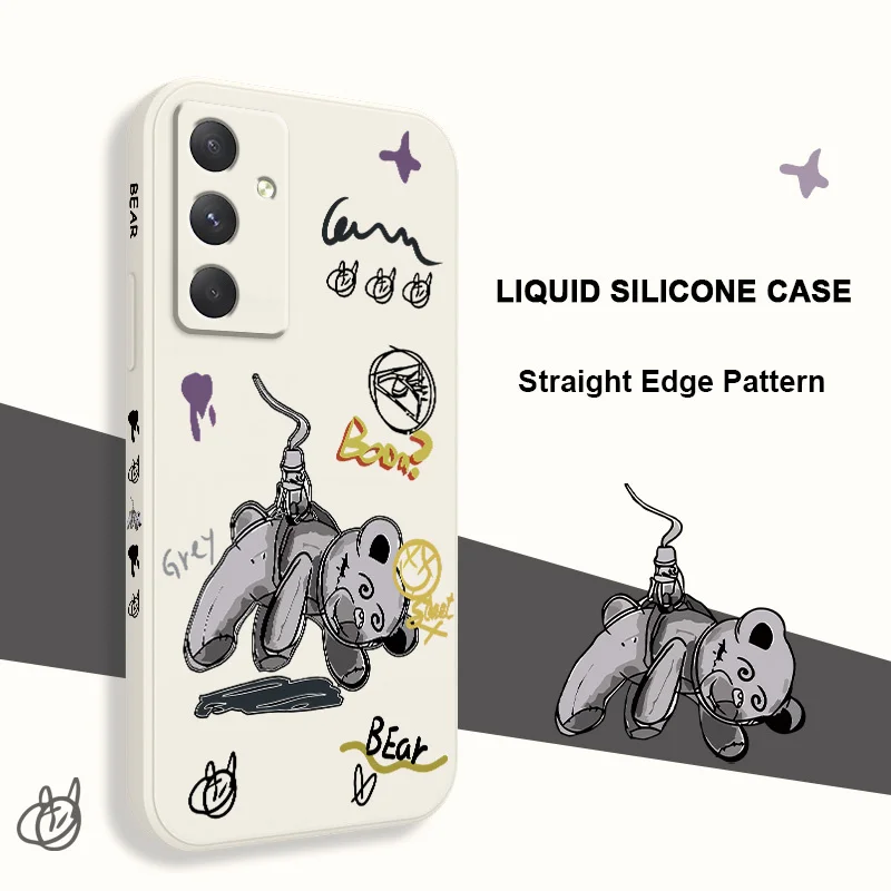 Чехол для телефона с изображением медведя Raggedy Samsung Galaxy A55 A35 A25 A15 A16 A06 A05 A05S A54 A34 A24 A14