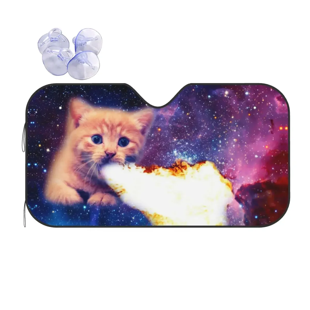 Складной солнцезащитный козырек для лобового стекла 70x130 см из алюминиевой