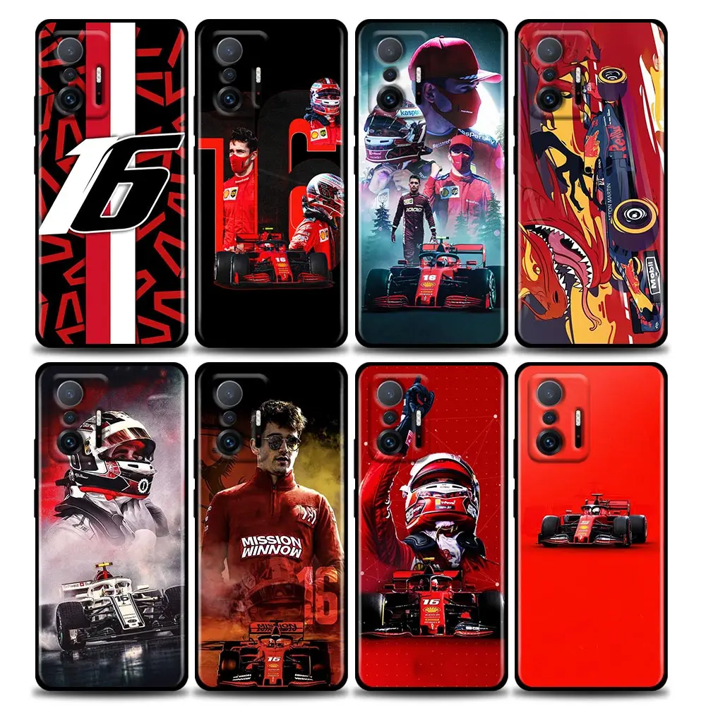 

Charles Leclerc Number 16 Phone Case for Xiaomi Mi 12 12X 11T X4 NFC M3 F3 GT M4 Pro Lite NE 5G Poco M3 M4 X4 TPU Case