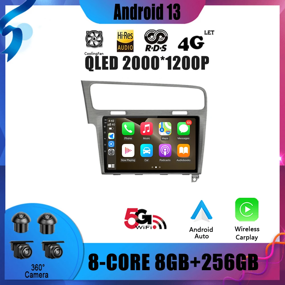 

Android 13 Car Radio Multimedia Video GPS For Volkswagen Golf 7 VII 2014 - 2018 Navigation No 2 Din DVD Player