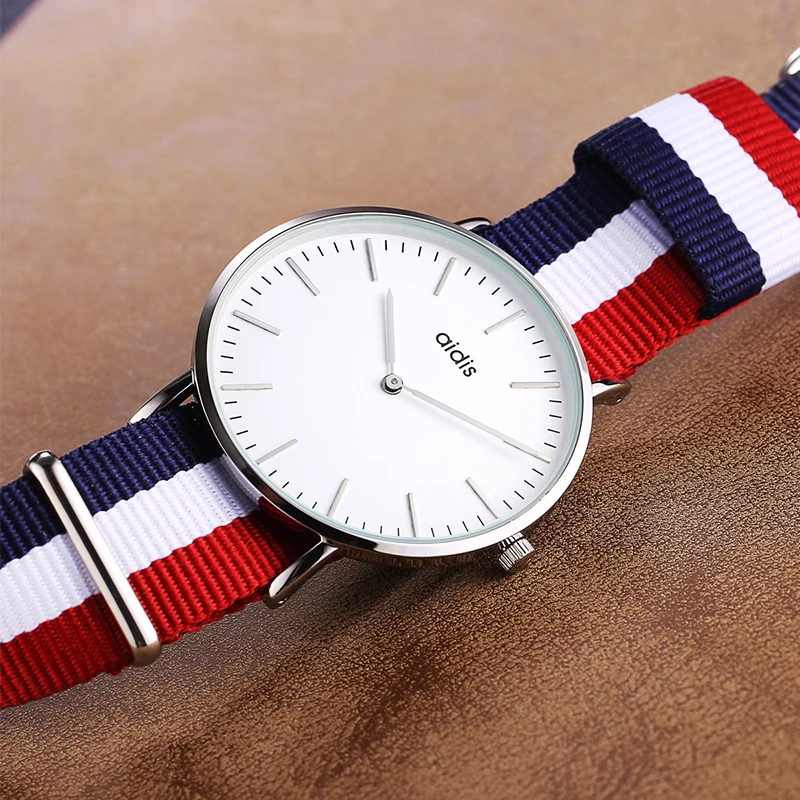 2023 ADDIES NATO Nylon Strap Sport Watches Men Luxury 30M Waterproof Quartz Couple Wristwatch Man Clock Relogio Masculino