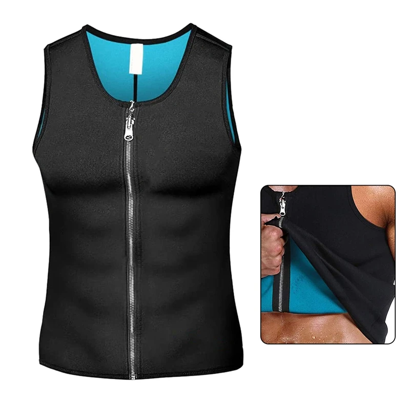 

Men Sweat Sauna Vest Men Waist Trainer Waist Trainer Body Shaper for Sport Fitness Gym Workout Tank Top