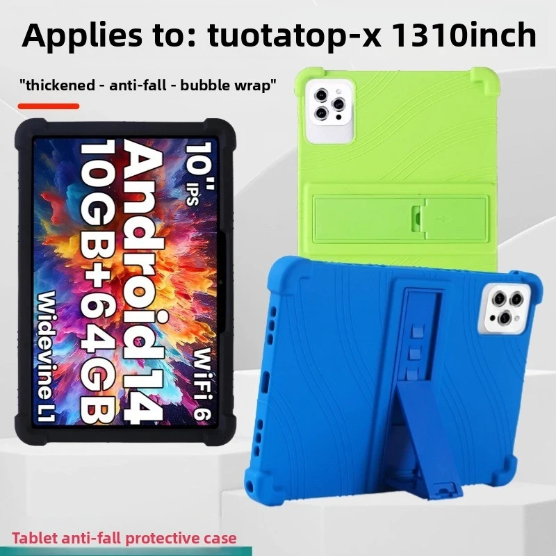 Фото Силиконовый чехол для планшета Tuotatop X13 Dghrti Tab20 10 дюймов, противоударный защитный чехол с подставкой, TPU, полная защита от падений №2