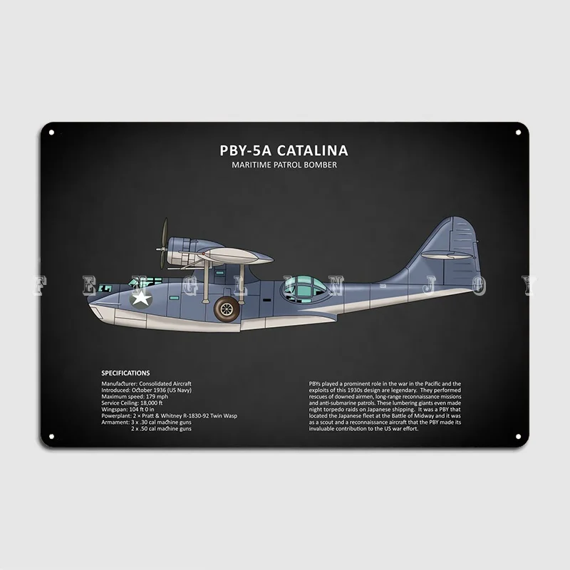 

Металлический знак Pby Catalina для клубной вечеринки