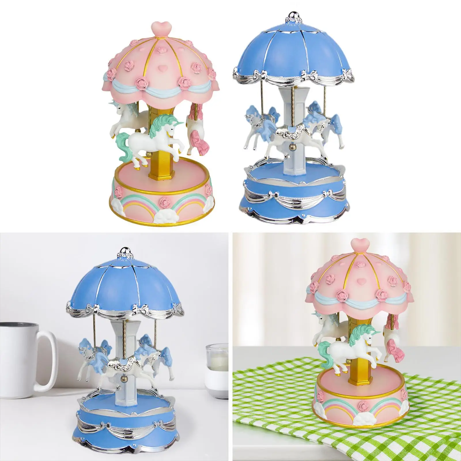 Музыкальная шкатулка из смолы рождественский орнамент украшение стола