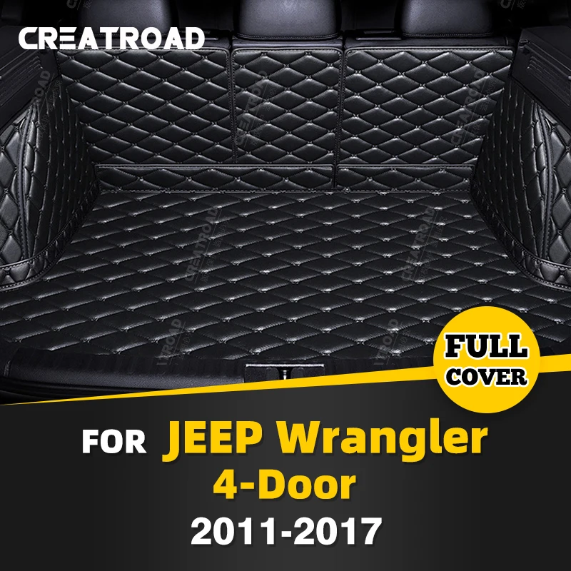 Автомобильный коврик для багажника с полным покрытием JEEP Wrangler 4-door 2011-2017 16 15 14 13 12
